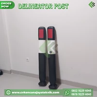 Delineator post besi - Patok Keamanan Jalan