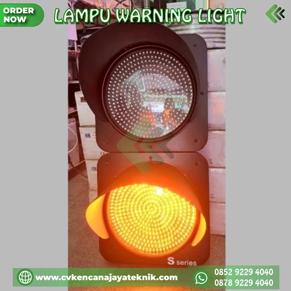 Lampu Rambu Lalu lintas Warning Light 2 Aspek 20 Cm -  Rambu Lalu Lintas 