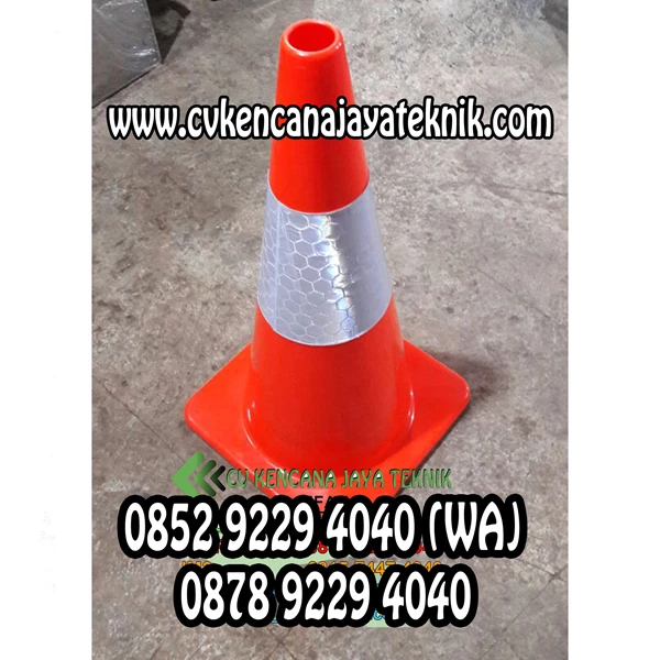 orange traffic cone - rubber cone