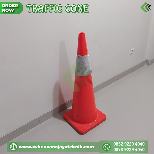 orange traffic cone - rubber cone