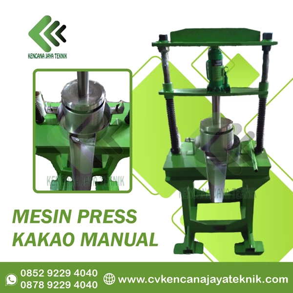 Mesin Press Lemak Kakao Manual -  Mesin Pengupas Biji-Bijian