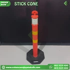 Tiang Antrian Plastik - Stick Cone 1