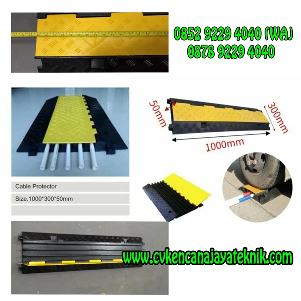 cable protector - traffic sign - power cable